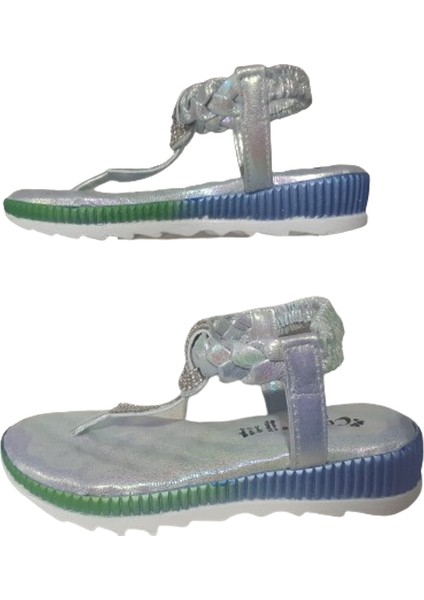 Casyy Kız Çocuk Mavi Ortopedik Taban Lastikli Günlük Sandalet CSYY25-9 fırsatları