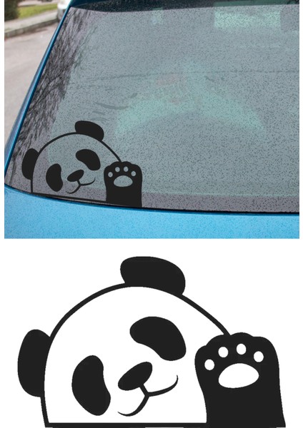 El Sallayan Panda Resmi Oto Araba Cam Sticker Çıkartma Bilgisayarlar,kamyonlar, Motosikletler Için indirimleri