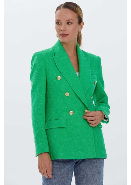 Kruvaze Çok Düğme Tüvit Ceket fırsatları