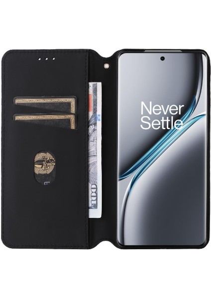 Oneplus Ace 3 Pro Için Flip Case Manyetik Kapatma Cüzdan Pu Deri Kart (Yurt Dışından) modelleri