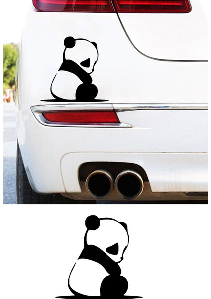Üzgün Panda Resmi Oto Araba Cam Sticker Çıkartma Bilgisayarlar,kamyonlar, Motosikletler Için