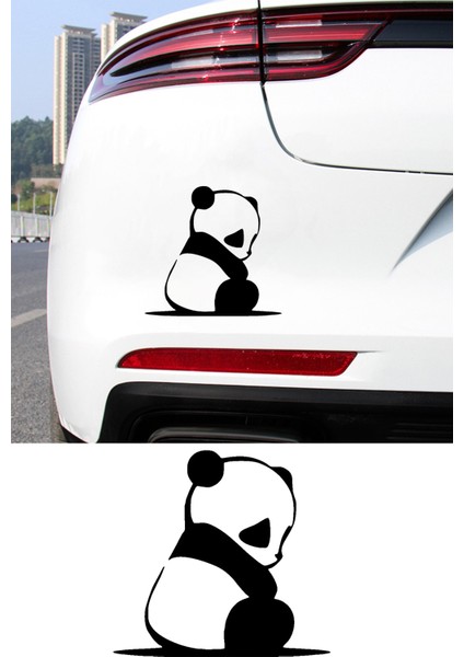 Üzgün Panda Resmi Oto Araba Cam Sticker Çıkartma Bilgisayarlar,kamyonlar, Motosikletler Için modelleri