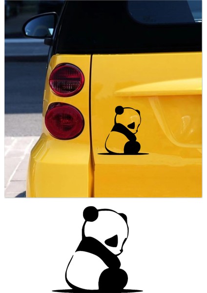 Üzgün Panda Resmi Oto Araba Cam Sticker Çıkartma Bilgisayarlar,kamyonlar, Motosikletler Için fırsatları