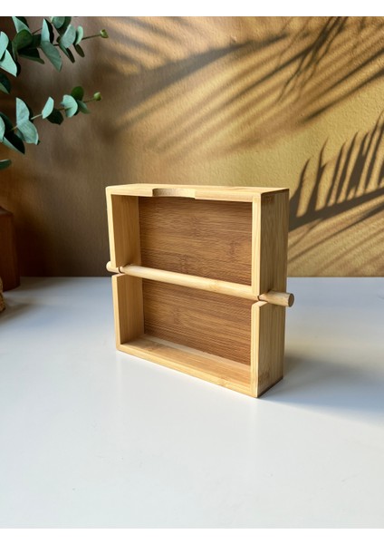 Modern Bambu Peçetelik - 18X18X5 cm fiyatları