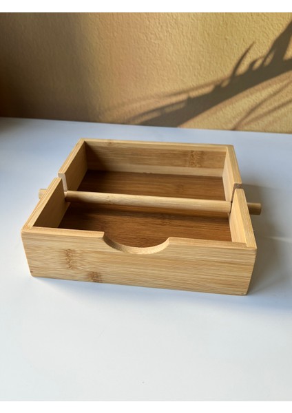 Modern Bambu Peçetelik - 18X18X5 cm indirimleri