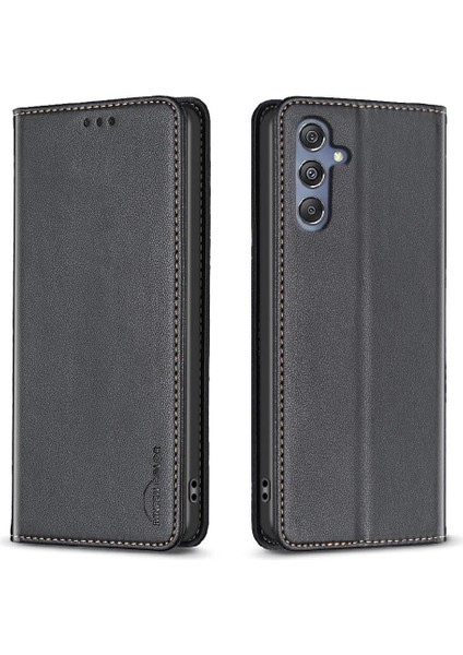 Samsung Galaxy M34 5g Iş Çoklu Kart Yuvası Manyetik Pu Için Flip Case (Yurt Dışından)