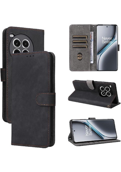 Oneplus Ace 3 Pro Için Kılıf Pu Deri Flip Folio Cüzdan Manyetik Kapatma (Yurt Dışından)