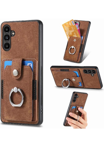 Samsung Galaxy A34 5g Için Kılıf Halka Tutucu Standı Crad Yuvası Manyetik Araba (Yurt Dışından)