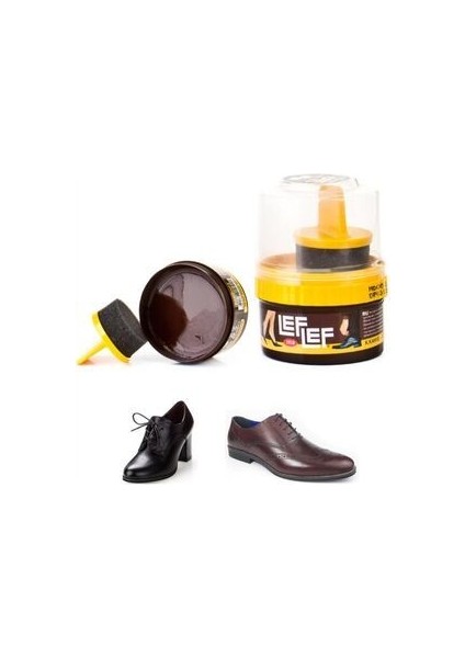 Pratik Cilalı Krem Koyu Kahve Ayakkabı Bakım Boyası 50 ml