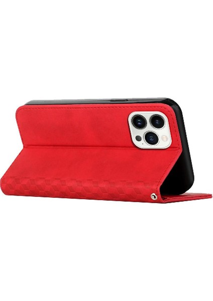 IPhone 16 Pro Max Pu Deri Kart Ekleme Kickstand Için Flip Case (Yurt Dışından)
