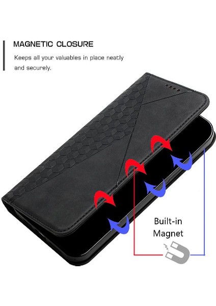 Google Piksel 9 Pro Xl Cüzdan Kickstand Kart Ekleme Pu Için Flip Case (Yurt Dışından)