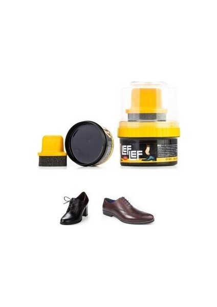 Pratik Cilalı Krem Siyah Ayakkabı Bakım Boyası 50 ml