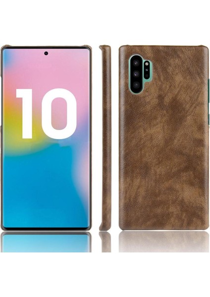 Samsung Galaxy NOTE10 Artı Lychee Desen Anti Scratch Için Retro Kılıf (Yurt Dışından)