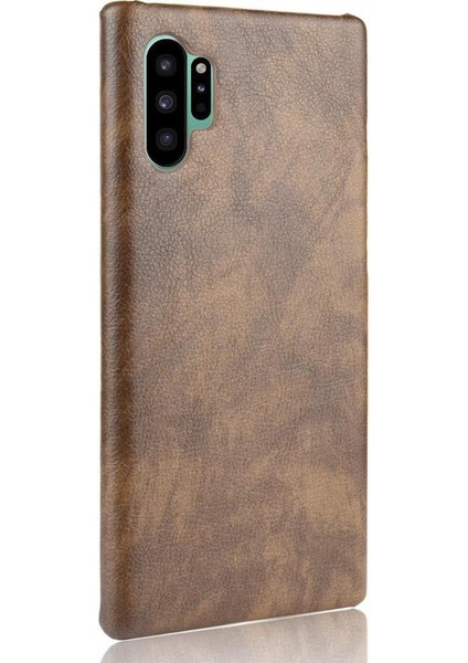 Samsung Galaxy NOTE10 Artı Lychee Desen Anti Scratch Için Retro Kılıf (Yurt Dışından)