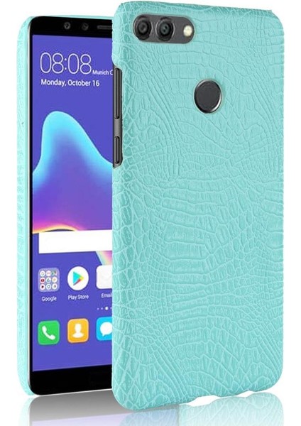 Huawei Y9 2018 Klasik Timsah Moda Kapak Için Şık Klasik Kılıf (Yurt Dışından)