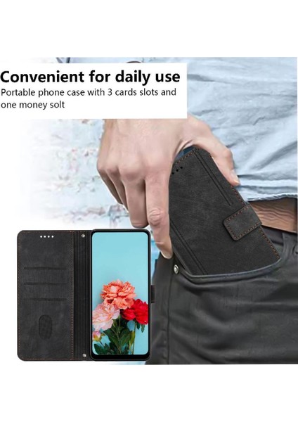 Google Piksel 9 Pro Xl Pu Deri Kart Ekleme Kickstand Için Flip Case (Yurt Dışından)