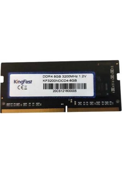 Kingfast 8 GB Ddr4 3200 Mhz 1.2V Laptop Ram Bellek