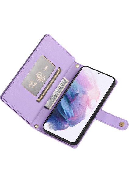 Samsung Galaxy S21 Artı Çok Fonksiyonlu Kart Yuvaları Kickstand Için Flip Case (Yurt Dışından) indirimleri