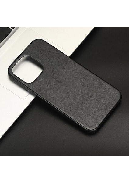 IPhone 14 Için Retro Durumda Artı Uyumluluk Retro Lychee Desen Anti (Yurt Dışından)
