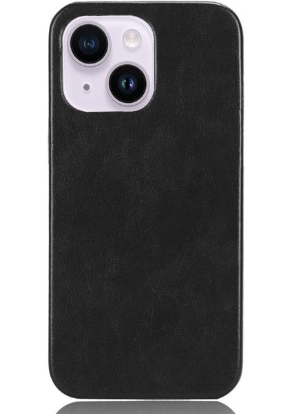 IPhone 14 Için Retro Durumda Artı Uyumluluk Retro Lychee Desen Anti (Yurt Dışından)