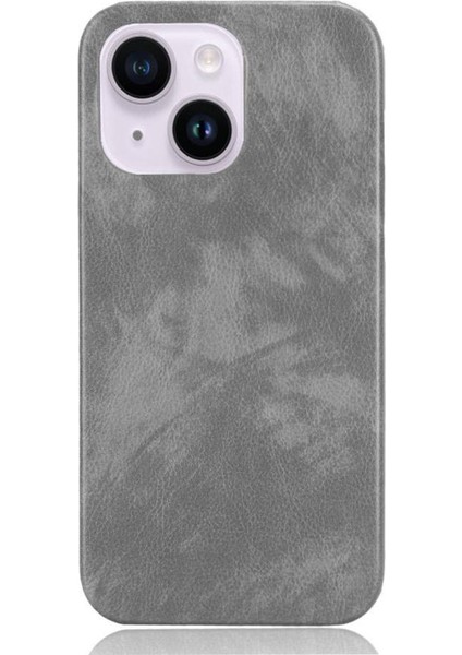 IPhone 14 Için Retro Durumda Artı Uyumluluk Retro Lychee Desen Anti (Yurt Dışından)