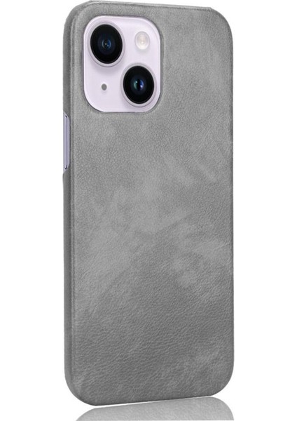 IPhone 14 Için Retro Durumda Artı Uyumluluk Retro Lychee Desen Anti (Yurt Dışından)