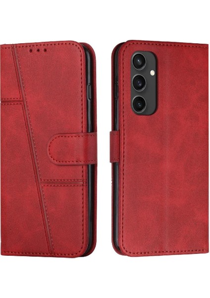 Samsung Galaxy S24 Fe Kart Ekleme Kickstand Pu Deri Için Flip Case (Yurt Dışından)