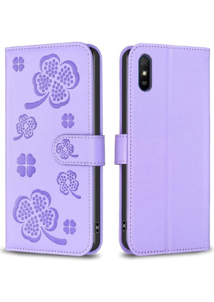 Xiaomi Redmi 9A Çok Renkli Kart Yuvaları Tutucu Kickstand Pu Için Flip Case (Yurt Dışından)