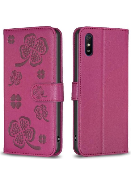 Xiaomi Redmi 9A Çok Renkli Kart Yuvaları Tutucu Kickstand Pu Için Flip Case (Yurt Dışından)