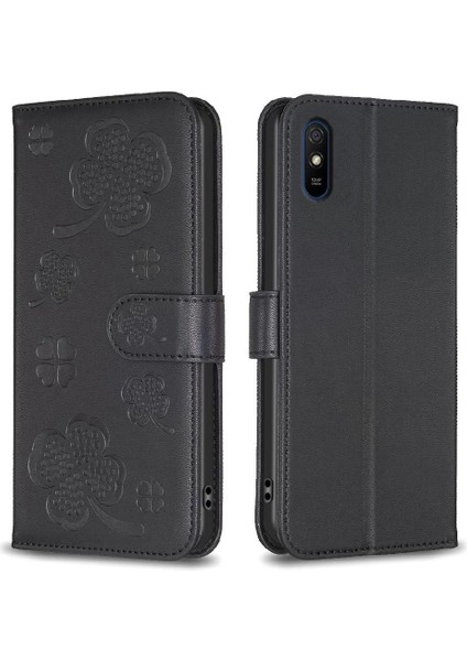 Xiaomi Redmi 9A Çok Renkli Kart Yuvaları Tutucu Kickstand Pu Için Flip Case (Yurt Dışından)