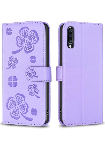 Samsung Galaxy A70 Çok Renkli Cüzdan Yonca Çiçek Kartı Pu Için Flip Case (Yurt Dışından) indirimleri