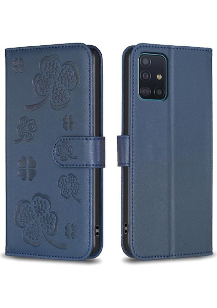 Samsung Galaxy A51 4g Pu Deri Çok Renkli Kart Yuvaları Için Flip Case (Yurt Dışından)