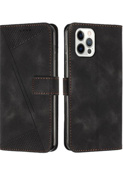 IPhone 16 Pro Pu Deri Cüzdan Kickstand Kart Ekleme Için Flip Case (Yurt Dışından)