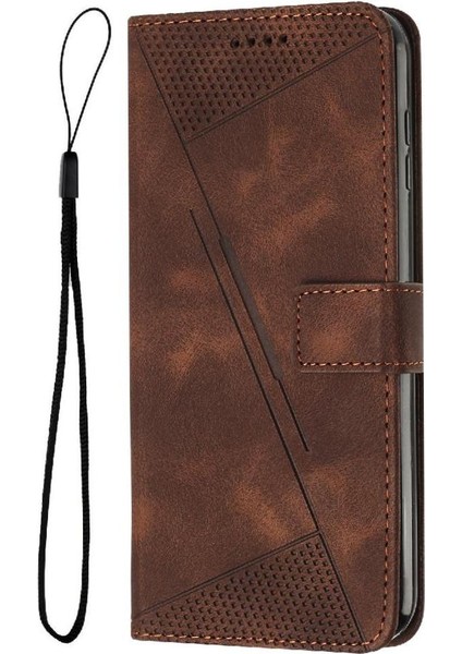 IPhone 16 Pro Pu Deri Cüzdan Kickstand Kart Ekleme Için Flip Case (Yurt Dışından)