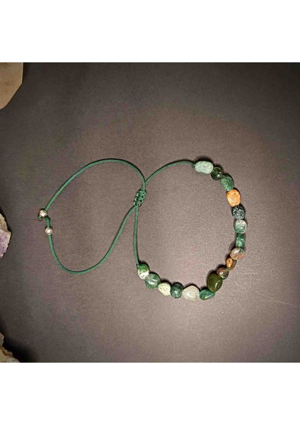 Akik Amorf Kesim Makrome Örgü Doğal Taş Bileklik fırsatları