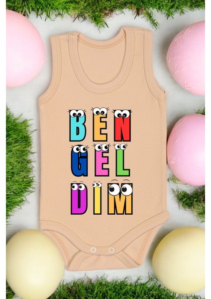 Ben Gel Dim Baskılı Pamuk Atlet Zıbın