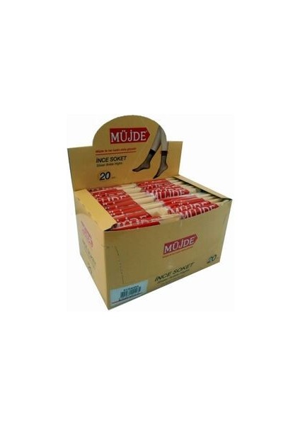 Kadın Ten 20 Den Ince Soket Çorap 24'lü fiyatları