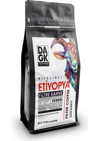 Filtre Kahve Etiyopya 250 gr Öğütülmüş