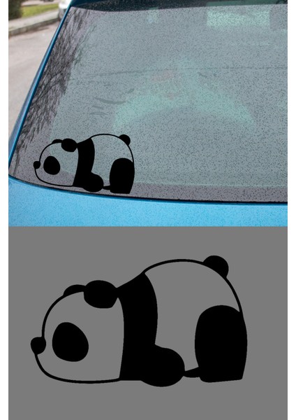 Yorgun Panda Resmi Oto Araba Cam Sticker Çıkartma Bilgisayarlar,kamyonlar, Motosikletler Için fırsatları