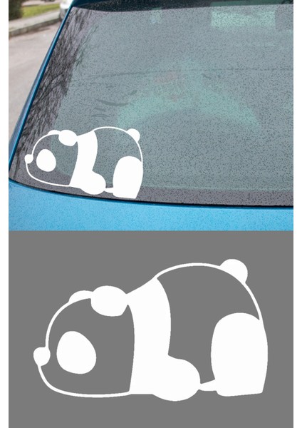 Yorgun Panda Resmi Oto Araba Cam Sticker Çıkartma Bilgisayarlar,kamyonlar, Motosikletler Için fırsatları