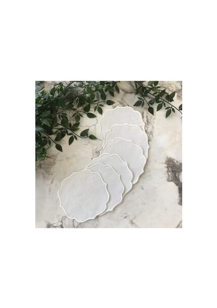 6'lı Sade Kokteyl Peçetesi | Ekru fiyatları