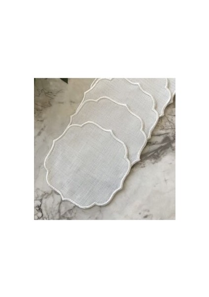 6'lı Sade Kokteyl Peçetesi | Ekru modelleri