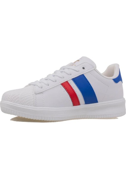 PO-30161 Erkek Spor Ayakkabı Beyaz Saks Mavi modelleri