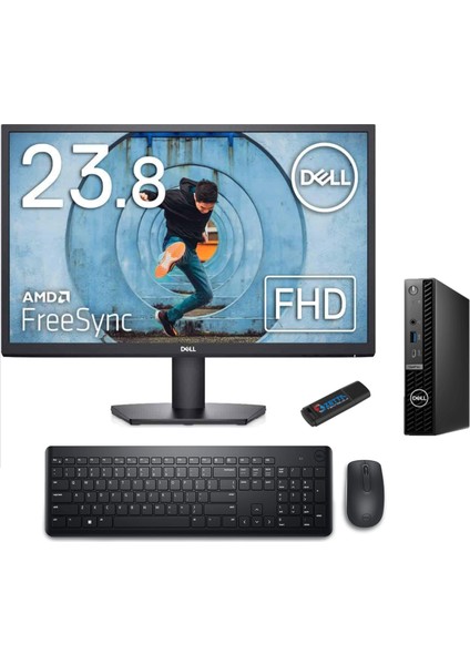 Pc Optıplex 7020MFF Intel Core İ7-14700T 64GB Ddr5 2tb SSD WINDOWS11PRO 23.8" Fullhd Mon. Mini Masaüstü Bilgisayar BN014O7020MFF84+ZETTAUSBBELLEK