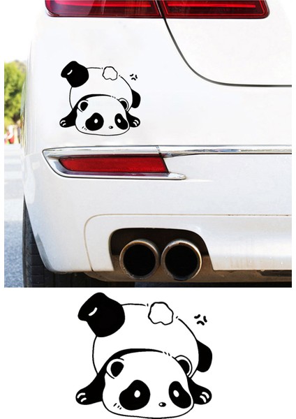 Şaşkın Komik Panda Resmi Oto Araba Cam Sticker Çıkartma Bilgisayarlar,kamyonlar, Motosikletler Için