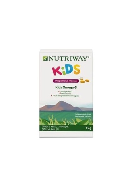 Amway Kids Omega -3 Nutrıway 45 gr 15 Yumuşak Çiğneme Tablet
