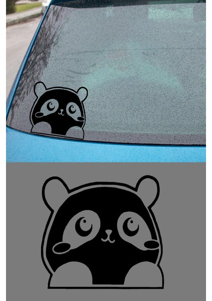 Hüzünlü Panda Resmi Oto Araba Cam Sticker Çıkartma Bilgisayarlar,kamyonlar, Motosikletler Için indirimleri