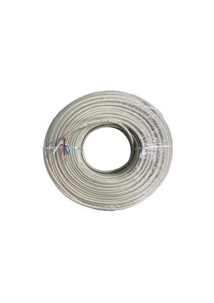 100M Kaliteli Güvenlik Kamera Kablosu Cctv - 2+1 0.22MM Cctv Kablo 100 Metre