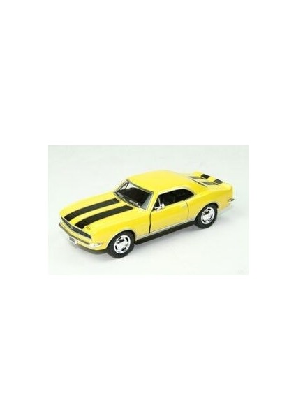 Genel Markalar 1967 Chevrolet Camaro Z/28 (Şeritli) - Çek Bırak 5inch Lisanslı Model Araba Oyuncak Araba 1:37 Ölçek