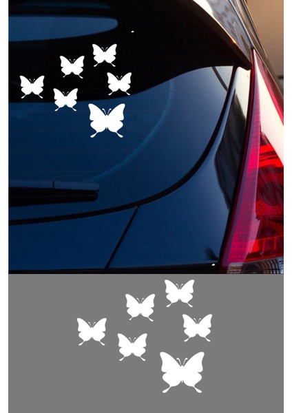 Kelebekler Resmi Oto Araba Cam Sticker Çıkartma Bilgisayarlar,kamyonlar, Motosikletler Için